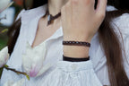 Bracelet Double Rang Réglable en Micro Macramé – Labradorite aux reflets bleus - Coton & Astrance