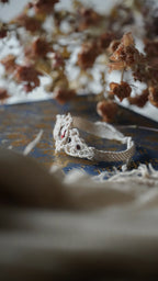 Bracelet princesse micro macramé grenat rouge - Royaume secret