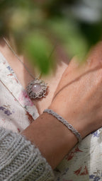 Parure dentelle en quartz rose (Lot de 2) - Coton & Astrance
