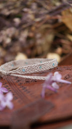 Bracelet bohème elfique en apatite bleue - Coton & Astrance