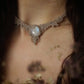 Collier V elfique labradorite pierre de lune • Ras de cou féérique - Coton & Astrance