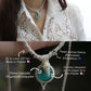Collier ras de cou avec chrysocolle turquoise & coquillage - Coton & Astrance