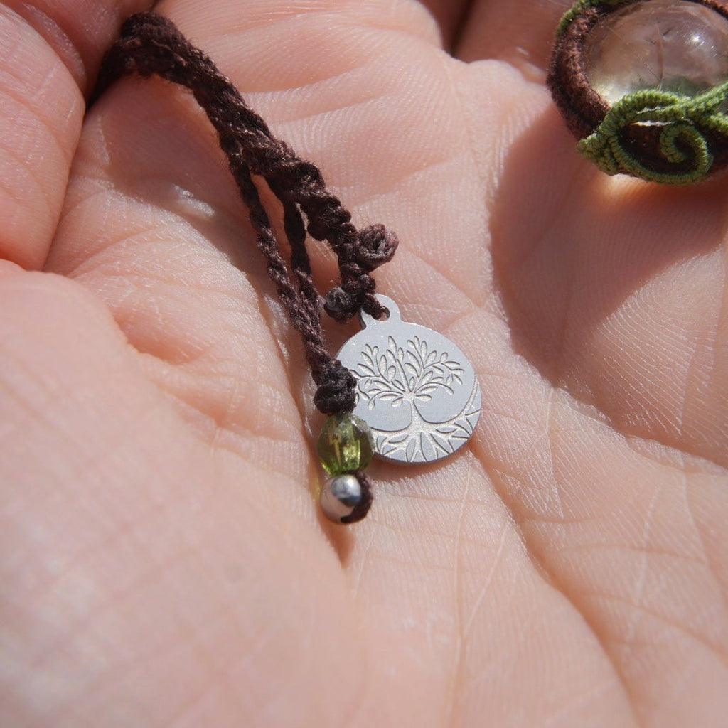 Collier pendentif elfique en citrine non chauffée - Coton & Astrance