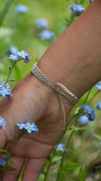 Bracelet bohème elfique en apatite bleue - Coton & Astrance