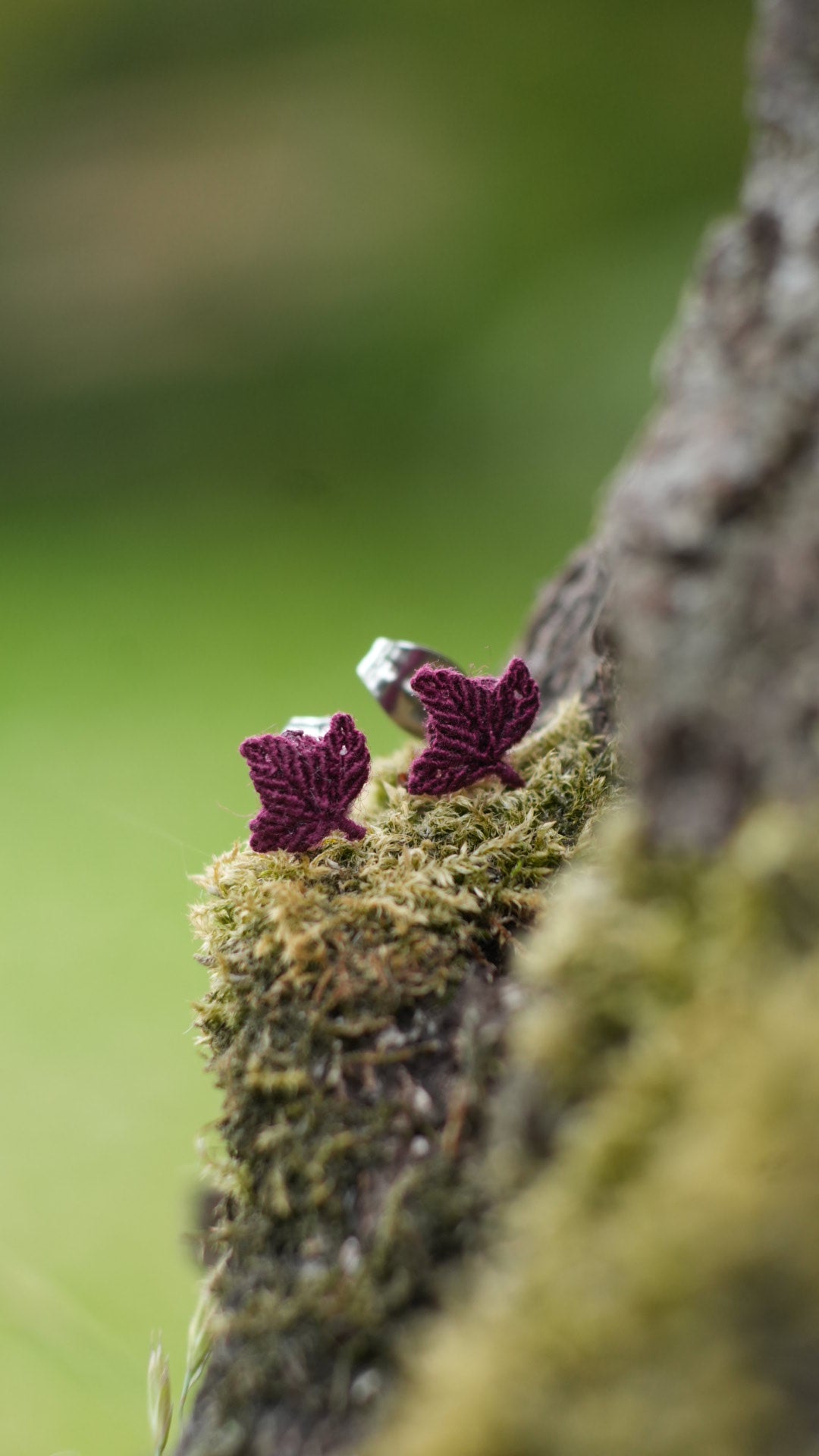 Puces d'oreilles feuille de lierre - plusieurs couleurs au choix