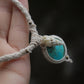 Collier ras de cou avec chrysocolle turquoise & coquillage - Coton & Astrance