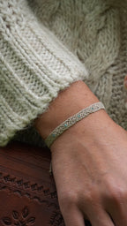 Bracelet bohème elfique en apatite bleue - Coton & Astrance