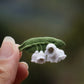 Broche Muguet micro macramé – Bijou floral fait main - Coton & Astrance