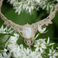 Collier V elfique labradorite pierre de lune • Ras de cou féérique - Coton & Astrance