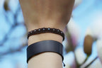 Bracelet Double Rang Réglable en Micro Macramé – Labradorite aux reflets bleus - Coton & Astrance
