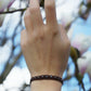 Bracelet Double Rang Réglable en Micro Macramé – Labradorite aux reflets bleus - Coton & Astrance